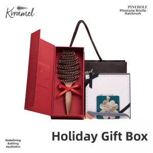 KRRAMEL | Hair Care Wooden Comb Gift for Mom Gift Set