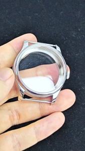 Vỏ Đồng Hồ Bằng Thép Không Gỉ Màu Bạc RICHUS 406mm Với Mặt Kính Sapphire Tương Thích Với Bộ Máy ETA6497 6498 ST3600 ST36