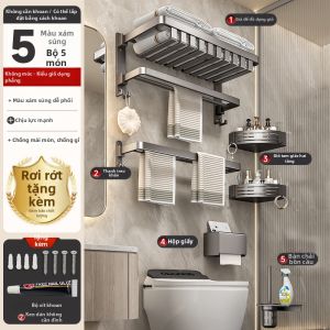 Giá Treo Khăn Tắm treo tường Không Cần khoan