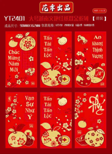 10 Bao lì xì nhung cao cấp