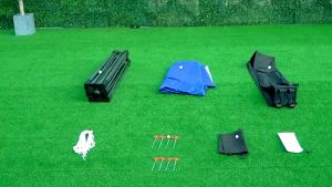 Canvas Waterproof Canvas Tarpaulin Sheet Canvas Canopy Kanvas Khemah Pasar Kolam Ikan Tutup Kereta Lori Atap Canopy Tent Sidewall Cover Kanvas Biru Oren Kanopi Khemah Kolam Pernutup Kembes