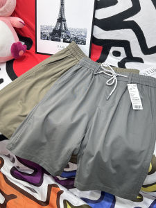 Quần Short Nam Mùa Hè 5 Điểm Rộng Rãi Quần Dài Thường Ngày Vải Cotton Kẻ Sọc Quần Áo Công Sở Nhẹ Phong Cách Công Sở Quần Dài