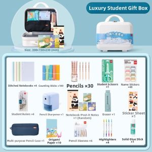 deli | Childrens Day Gift Stationery Set with Auto Pencil Sharpener