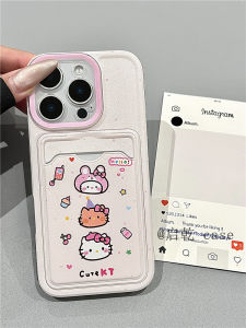Ốp Lưng iPhone Hình Mèo Dễ Thương có Khe Thẻ