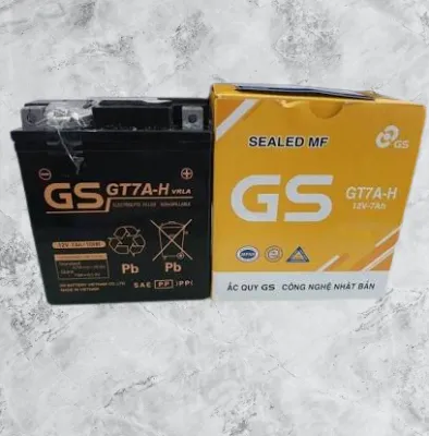 Chính Hãng ẮC QUY GS GT7A-H (12V - 7Ah) dùng cho SH Ý nhập khẩu Vespa NVX