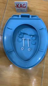Nắp bồn cầu Dolcera KAG- NAP Dolacera xanh biển trọn bộ nắp ngồi xí bệt 2 khối màu xanh