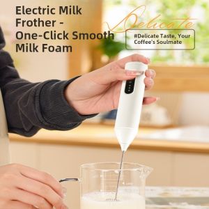 Electric Handheld Milk Frother Foam Maker Coffee Whisk Barista Tea Making Tools Home Use Milk Foam Machine Espresso Accessories