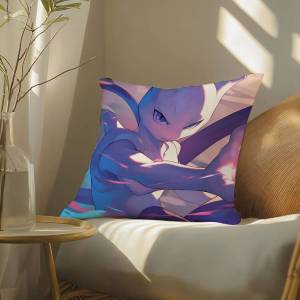 Bandai | Pokemon Umbreon Anime Plush Pillow Cover Soft Short Plush Cushion Cover For Sofa Bedroom Living Room Home Decor Gift