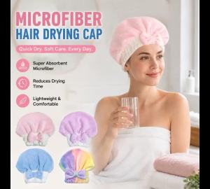 Microfibre Quick Hair Drying Bath Towel Bowknot Wrap Towel Cap Bathroom Accessories Bonnets For Women Shower Cap