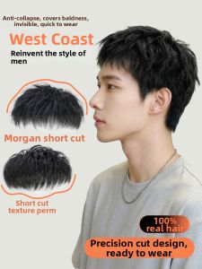 JIANGFASHIJIA | Mens Morgan Short Shaggy Korean Texture Wig