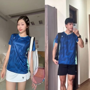 Áo Cầu Lông Quần Cầu Lông Bộ Cầu Lông Nam Nữ Chuyên Nghiệp Vải Thoáng Khí A854 - V Badwear