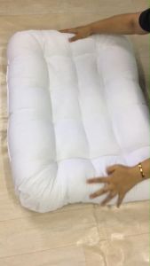 JK1025 ที่นอนรังผึ้ง ถอดปลอกซัก 100% กันไรฝุ่น Cotton หมอนหนุน หมอนข้าง แถมฟรี หมอนรองคอ 1 ชิ้น