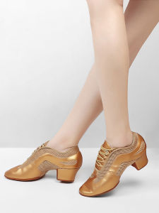DANBAOLUO | Soft Bottom Suede Middle Heel Dance Shoes