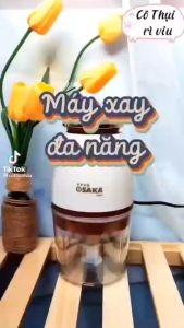 [ XAY GÌ CŨNG ĐƯỢC] Máy Xay Osaka Nắp Đồng 2 Tầng Lưỡi  Xay Sinh Tố Xay Thịt Xay Đá Xay Rau Củ Quả Xay Đồ Ăn Dặm Cho Bé Đa Năng Tiện Dụng.