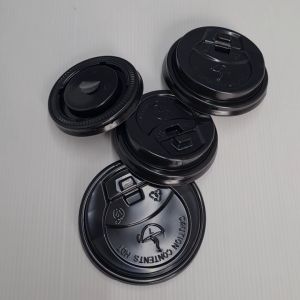 Tutup Paper Cup Hot 65 oz / Lid 6.5 Oz Hitam / Gelas Kertas Panas / Tutup Coffee Cup