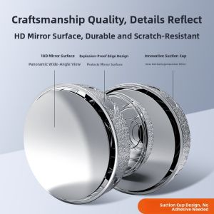 NAILI | 360 Degree Blind Spot Mirror with High Clarity Reflection for Rearview
