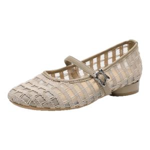 Daphne | Giày Bệt Mũi Dây Thấp Đế Thở Dễ Thương