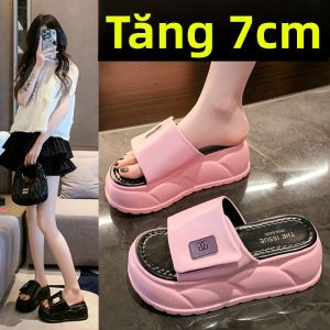DINGMUYI | Small Height Elevating Platform Slippers 34 Size