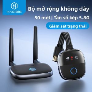Bộ Phát Và Thu HDMI Không Dây Hagibis Bộ Mở Rộng HDMI TV Dongle Cho Máy Chiếu Máy Tính Xách Tay - Phát Trực Tuyến Cắm Và Chạy