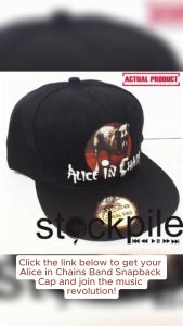 ALICE IN CHAINS BAND SNAPBACK ADJUSTABLE CAP