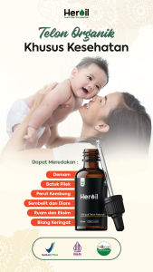 HEROIL minyak telon kesehatan organik untuk dewasa dan anak BPOM dan original