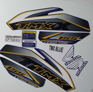 TMX 155 BLUE STOCK DECALS W FREEBIES