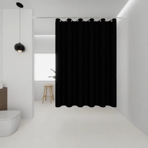 Foldable shower curtain 180 * 180cm double-sided waterproof and mildew proof thickened bathroom windproof and impermeable shower curtain