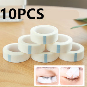 New 5/10PCS 9M*1.25CM Breathable Medical Paper Tapes Eyelash Extension Lint White Tape Eye False Lashes Patch Eyelid Sticker