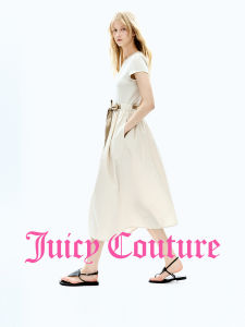 Juicy Couture | Rib Knit Paneling Short Sleeve Dress