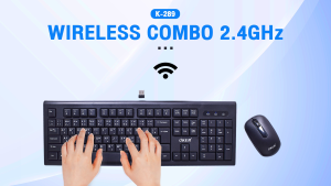 Oker คีย์บอร์ดหัวเสียบ USB WATERPROOF KEYBOARD KB-318