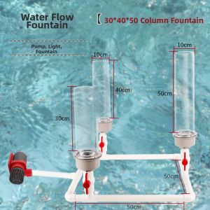 Decorative Lighted Water Fountain with Adjustable Pump Small