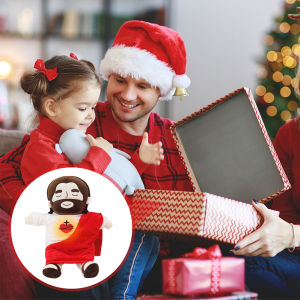 Jesus Plush Baby Soothing Breathing Toy Jesus Doll Plush Toy Four-Gear Adjustment Children Music Sleep Companion Toy Kids Xmas G