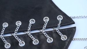 HNF Belt Korset Sabuk Wanita Rantai Kupu Gotik Ikat Pinggang Renda Bustier