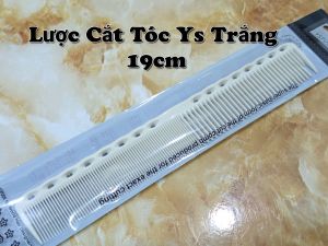 Lược Ys trắng cắt tóc nam nữ mẫu dài 19cm chải rất xung tóc.