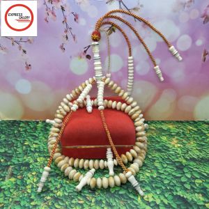 tasbih tijani batu marjan putih kombinasi tulang kerbau D43