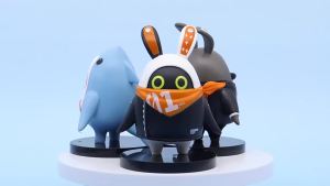 Bandai | Game Zenless Zone Zero Figure Bangboo EOUS Sharkboo Amillion Cute Cartoon Accessories PVC Soft Rubber 3D Figurine Ornament Gift