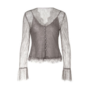 Lace V-Neck Womens Blouse