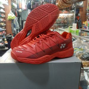 New Sepatu Yonex Badminton Shoes Tru Cushion Dominant Red Black