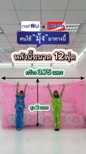 (ขายดี) มุ้งกันยุง มุ้ง 6ฟุต8ฟุต9ฟุต 12ฟุต นอน2-8คน พิมพ์ลาย ยี่ห้อสิงโตบินคู่ Netto ของแท้ สีสันสวยงาม ทนทานไม่ขาดง่าย ระบายอากาศได้ดี