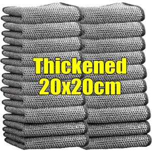 Metal Wire Mesh Cleaning Cloths Universal Sink Faucet Tea Stain Rag Microwave Gas Stove Dishwashing Scouring Pad Kitchen Towels