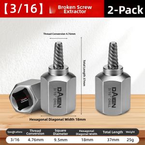 DAIENGONGJU | High Strength Broken Tap Extractor Screw Removal Tool