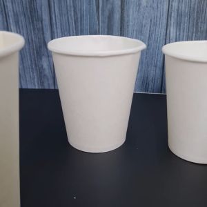 Paper Cup Putih Polos 8 Oz 240 ml + LID tutup / Tea Cup / Gelas Kopi / Gelas kertas / Paper Hot Cup (50 pcs)