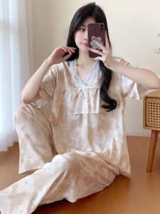 KASIHAN | Anti Embarrassment Breathable Flowers Print Sleepwear
