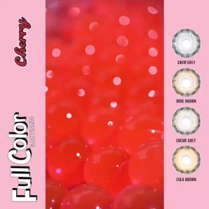 Softlens Cherry 145 MM Normal & Minus (-050 S/D -600) By Irislab / Soflen Cherry/ Cherry By Iris Lab / Softlens Natural / Soflen Korea Natural / Soflen / Softlen / Soflens / Chery Cheri Ceri Cery / Snow Grey Cream Grey Wine Brown Cola Brown / SMIRIS