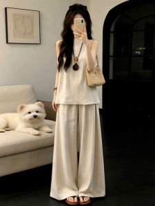 SUSIEYUAN | Aesthetic White Tank and Pants Set Summer New Look