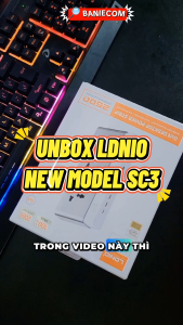 Trạm Sạc Kiêm Ổ Cắm Điện LDNIO SC3 3x AC 2500W – 3x USB-C & 3x USB-A GaN 100W
