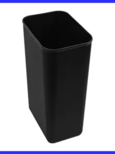 Small Non-Lid Fireproof Trash Can Hotel Home Living Room Cloud White Guest Room Waste Bin Plastic Long Tub Shape 14L Capacity