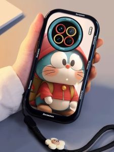 Vivox90pro New Curved Screen Blue Giant X100S Silicone Anti-fall Full Cover X80pro with Lanyard Cartoon S20pr High-end Soft Protection Case