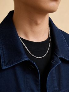 JUEJIANG | Trendy Hip Hop 999 Sterling Silver Necklace