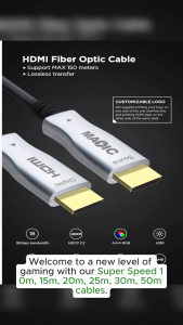 Super Speed 10m 15m 20m 25m 30m 50m Gold Plating AOC Fiber optic HDMI cable 8K 60Hz 4K 120Hz